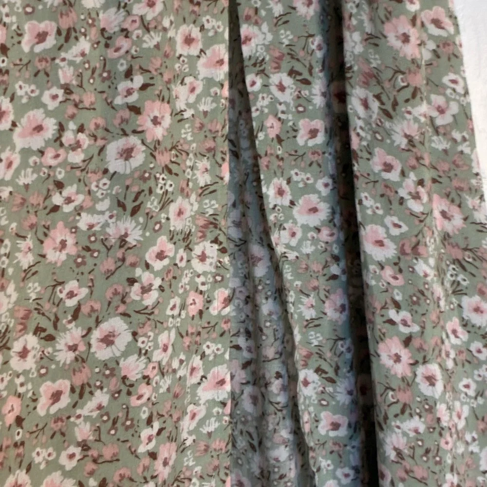 Altar'd State Green Floral Maxi Skirt - Picture 5 of 16
